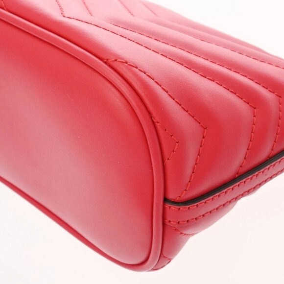 GUCCI GG Marmont Red 739166 shoulder bag 800000137584000 - Picture 3 of 8